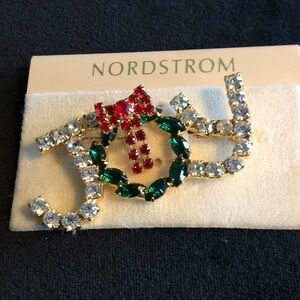 Vintage New Christmas Joy Trembler Brooch
